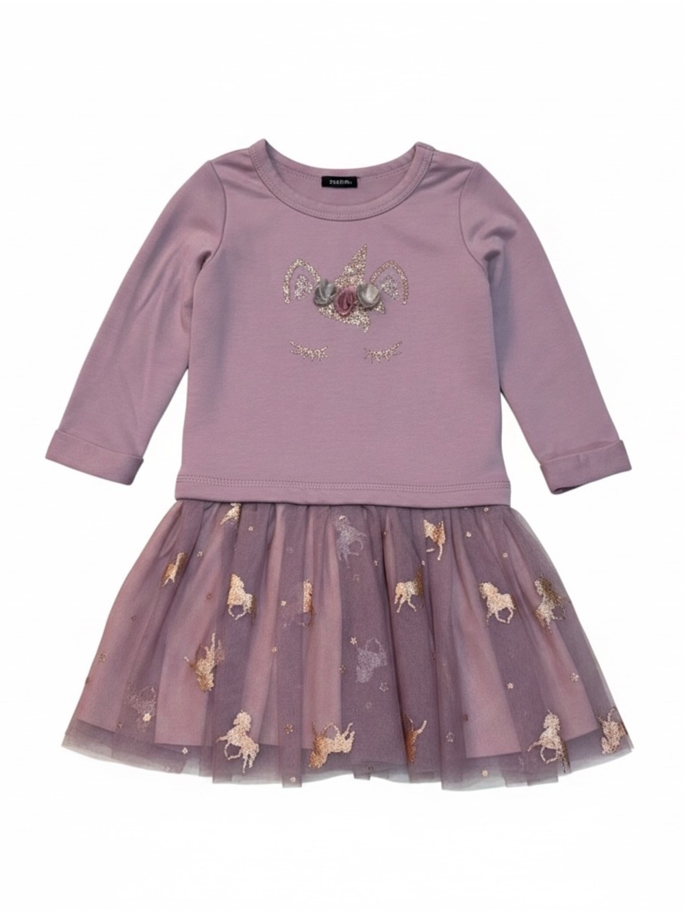 Zunie Lavender Unicorn Tulle Skirt Dress